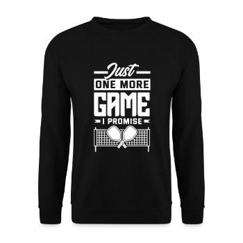 Funny Pickleball Gift - Unisex Sweatshirt - black - Front - Alina (178cm) & Michal (187cm)