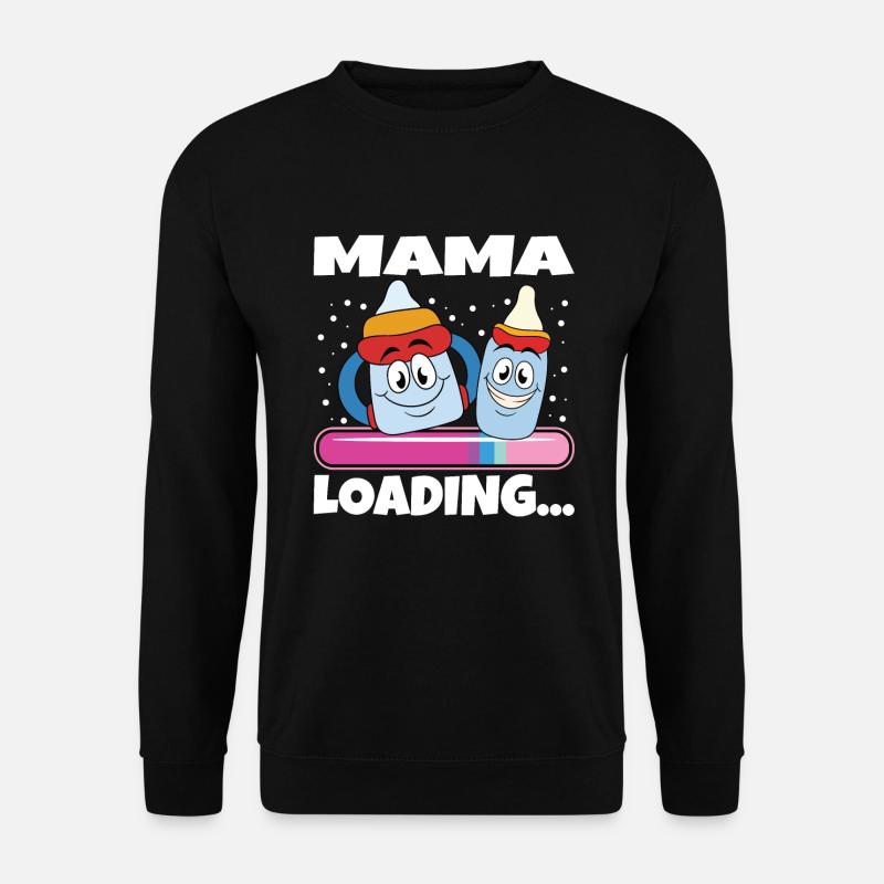 Mama 2024 werdende Mutter Schwangerschaft - Unisex Pullover - Schwarz