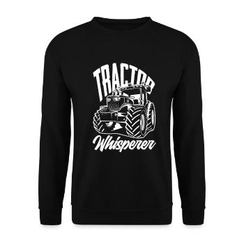 Lustiges Bauer Bauernhof Landwirt Geschenk - Unisex Pullover - Schwarz - Vorne - Alina (178cm) & Michal (187cm)