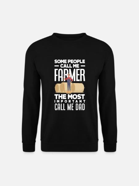 Lustiges Bauer Bauernhof Landwirt Geschenk - Unisex Pullover - Schwarz