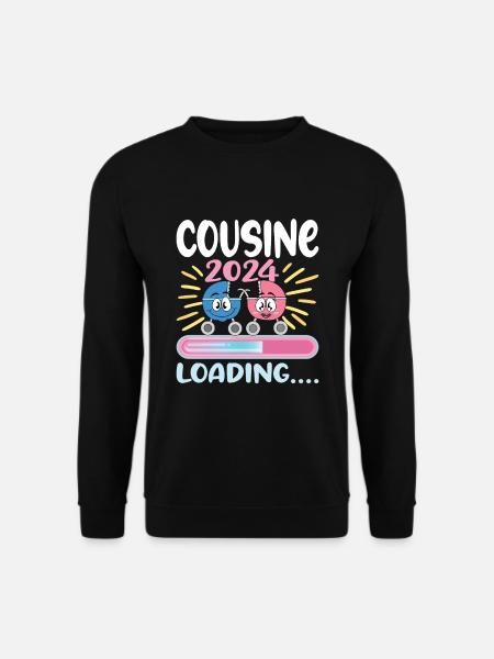 Cousine werden Cousine 2024 - Unisex Pullover - Schwarz