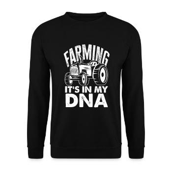 Funny Farmer Farm Farmer Gift - Unisex Sweatshirt - black - Front - Alina (178cm) & Michal (187cm)