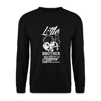 Lustiger Baseball - Unisex Pullover - Schwarz - Vorne - Alina (178cm) & Michal (187cm)
