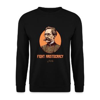 Nobility and honor, fight against the aristocracy - Unisex Sweatshirt - black - Front - Alina (178cm) & Michal (187cm)