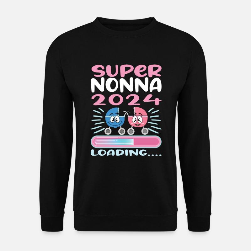 Nonna 2024 Loading Granny 2024 - Unisex Sweatshirt - black