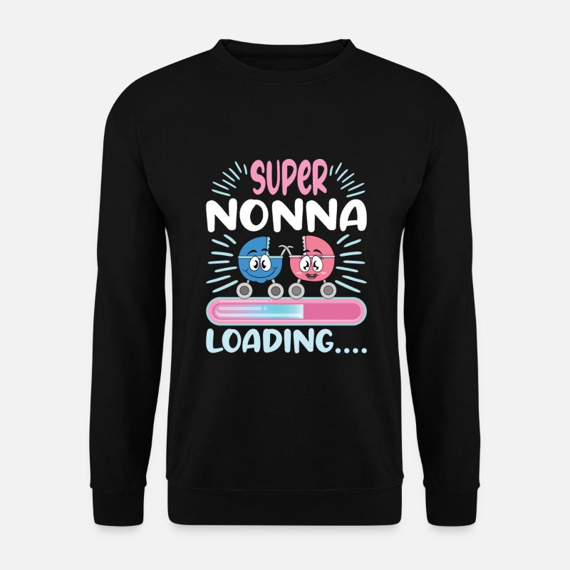 Nonna 2024 Loading Oma 2024 - Unisex Pullover - Schwarz