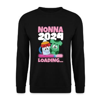 Nonna 2024 Loading Granny 2024 - Unisex Sweatshirt - black - Front - Alina (178cm) & Michal (187cm)