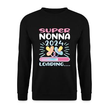Nonna 2024 Loading Granny 2024 - Unisex Sweatshirt - black - Front - Alina (178cm) & Michal (187cm)