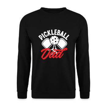 Lustiges Pickleball Geschenk - Unisex Pullover - Schwarz - Vorne - Alina (178cm) & Michal (187cm)