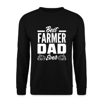 Lustiges Bauer Bauernhof Landwirt Geschenk - Unisex Pullover - Schwarz - Vorne - Alina (178cm) & Michal (187cm)