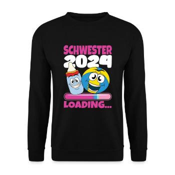 Become a Sister Sister 2024 - Unisex Sweatshirt - black - Front - Alina (178cm) & Michal (187cm)