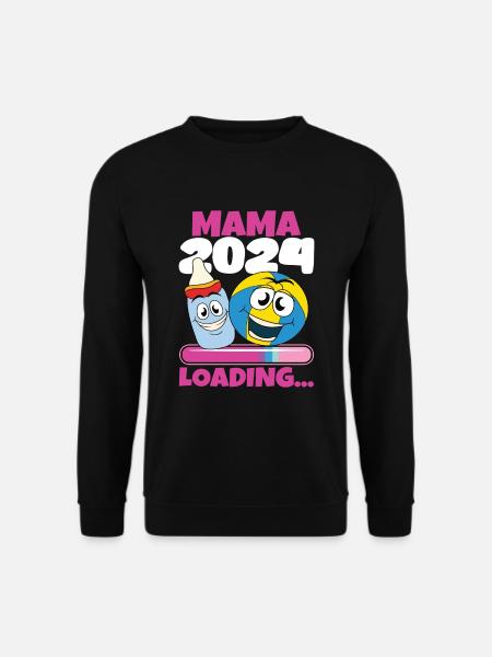 Maman 2024 Enceinte Maman Grossesse - Sweat-shirt Unisexe - noir