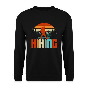 Cadeau de randonnée drôle - Sweat-shirt Unisexe - noir - Devant - Alina (178cm) & Michal (187cm)