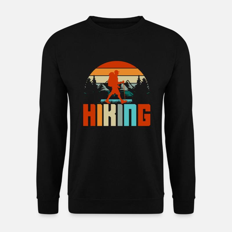 Lustiges Wandern Geschenk - Unisex Pullover - Schwarz