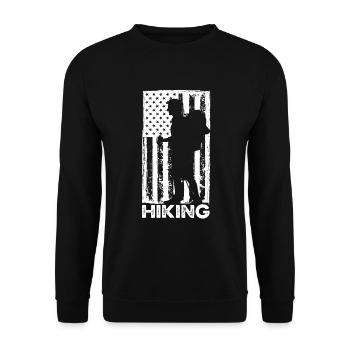 Cadeau de randonnée drôle - Sweat-shirt Unisexe - noir - Devant - Alina (178cm) & Michal (187cm)