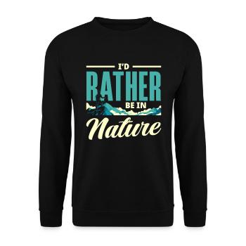 Cadeau de randonnée drôle - Sweat-shirt Unisexe - noir - Devant - Alina (178cm) & Michal (187cm)