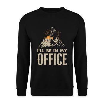 Cadeau de randonnée drôle - Sweat-shirt Unisexe - noir - Devant - Alina (178cm) & Michal (187cm)