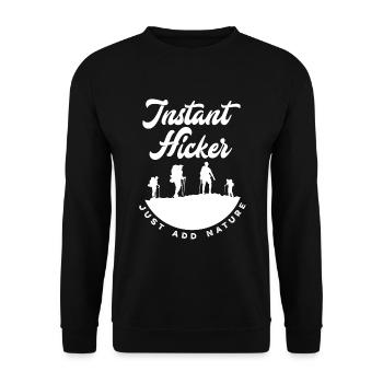 Cadeau de randonnée drôle - Sweat-shirt Unisexe - noir - Devant - Alina (178cm) & Michal (187cm)