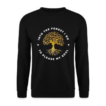 Cadeau de randonnée drôle - Sweat-shirt Unisexe - noir - Devant - Alina (178cm) & Michal (187cm)