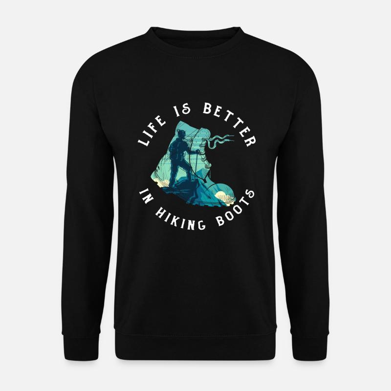 Lustiges Wandern Geschenk - Unisex Pullover - Schwarz