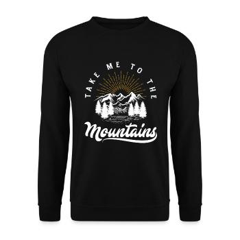 Cadeau de randonnée drôle - Sweat-shirt Unisexe - noir - Devant - Alina (178cm) & Michal (187cm)