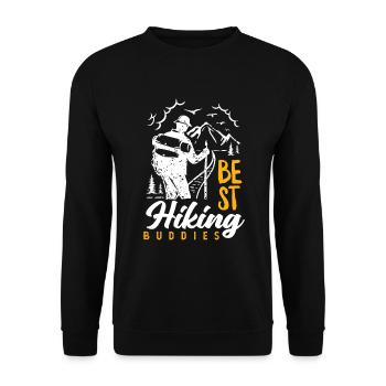 Cadeau de randonnée drôle - Sweat-shirt Unisexe - noir - Devant - Alina (178cm) & Michal (187cm)