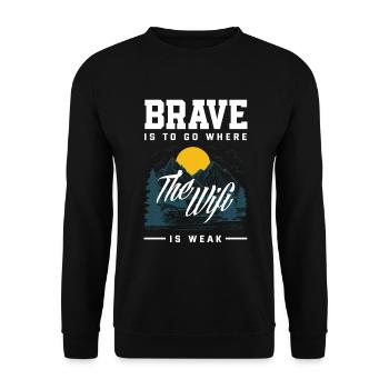 Cadeau de randonnée drôle - Sweat-shirt Unisexe - noir - Devant - Alina (178cm) & Michal (187cm)