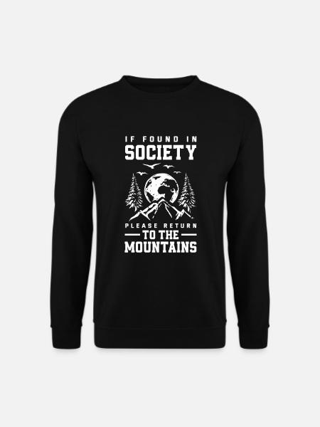 Funny Hiking Gift - Unisex Sweatshirt - black