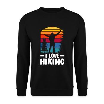Cadeau de randonnée drôle - Sweat-shirt Unisexe - noir - Devant - Alina (178cm) & Michal (187cm)