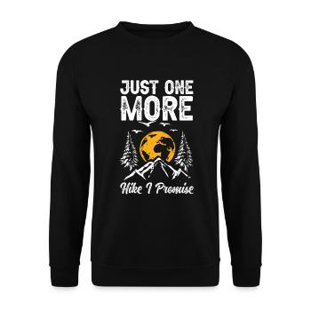 Cadeau de randonnée drôle - Sweat-shirt Unisexe - noir - Devant - Alina (178cm) & Michal (187cm)