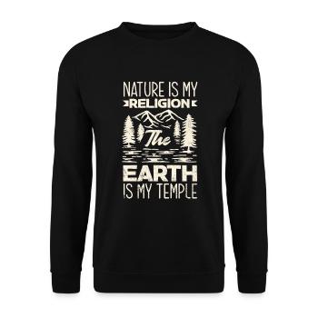 Cadeau de randonnée drôle - Sweat-shirt Unisexe - noir - Devant - Alina (178cm) & Michal (187cm)