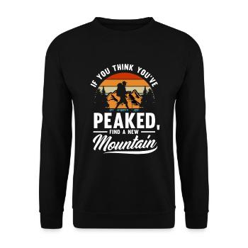 Cadeau de randonnée drôle - Sweat-shirt Unisexe - noir - Devant - Alina (178cm) & Michal (187cm)