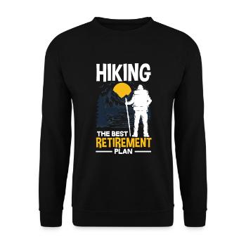 Cadeau de randonnée drôle - Sweat-shirt Unisexe - noir - Devant - Alina (178cm) & Michal (187cm)