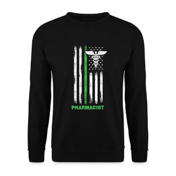 Apothecary Apothecary Apothecary Pharmacy Gift - Unisex Sweatshirt - black - Front - Alina (178cm) & Michal (187cm)