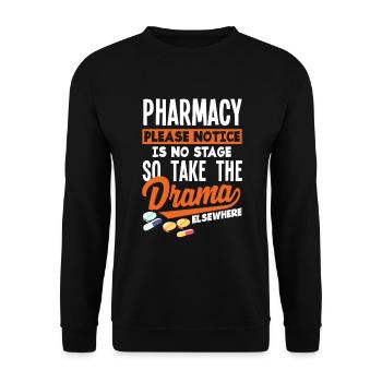 Apothecary Apothecary Apothecary Pharmacy Gift - Unisex Sweatshirt - black - Front - Alina (178cm) & Michal (187cm)