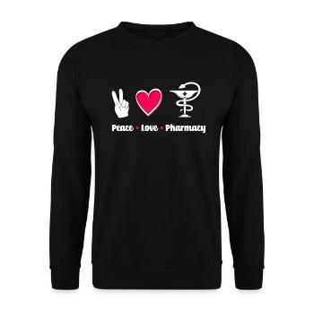 Apothecary Apothecary Apothecary Pharmacy Gift - Unisex Sweatshirt - black - Front - Alina (178cm) & Michal (187cm)