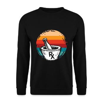 Apothecary Apothecary Apothecary Pharmacy Gift - Unisex Sweatshirt - black - Front - Alina (178cm) & Michal (187cm)