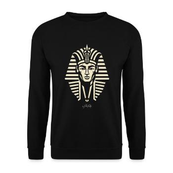The Pharaoh's Mask - Unisex Sweatshirt - black - Front - Alina (178cm) & Michal (187cm)