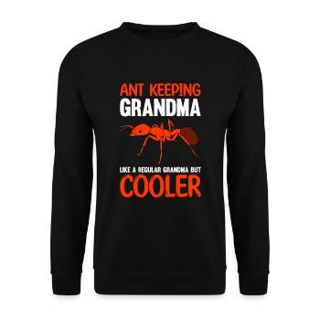 Antkeeping Ameisenzucht Ameisen - Unisex Pullover - Schwarz - Vorne - Alina (178cm) & Michal (187cm)