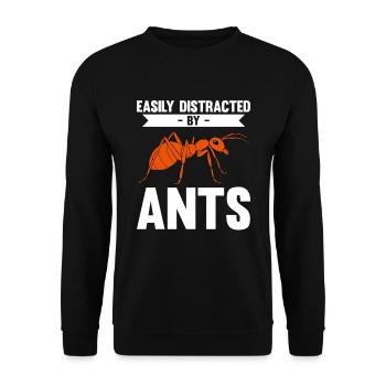 Antkeeping Ameisenzucht Ameisen - Unisex Pullover - Schwarz - Vorne - Alina (178cm) & Michal (187cm)