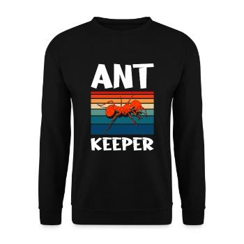 Antkeeping Ameisenzucht Ameisen - Unisex Pullover - Schwarz - Vorne - Alina (178cm) & Michal (187cm)