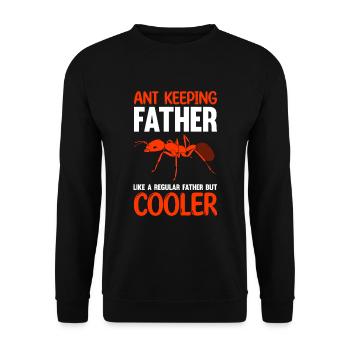 Antkeeping Ameisenzucht Ameisen - Unisex Pullover - Schwarz - Vorne - Alina (178cm) & Michal (187cm)