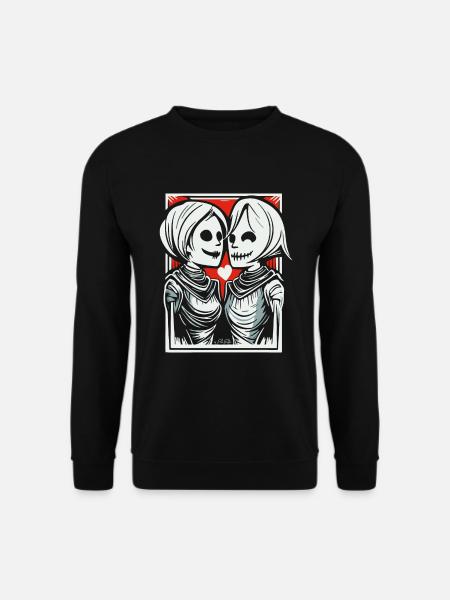 Two Medieval Lovers - Unisex Sweatshirt - black