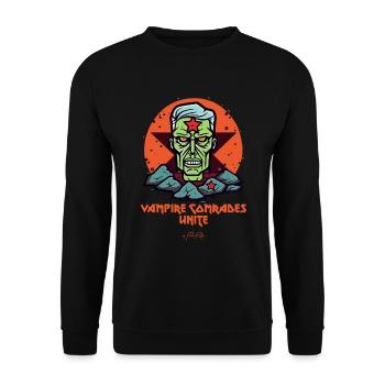 Unir les camarades vampires - Sweat-shirt Unisexe - noir - Devant - Alina (178cm) & Michal (187cm)