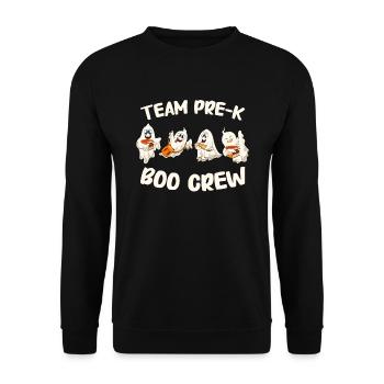 Funny Teacher Halloween Gifts - Unisex Sweatshirt - black - Front - Alina (178cm) & Michal (187cm)