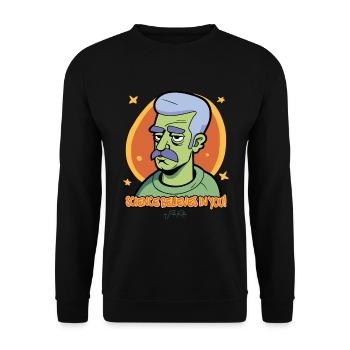 La science croit en vous : la science - Sweat-shirt Unisexe - noir - Devant - Alina (178cm) & Michal (187cm)