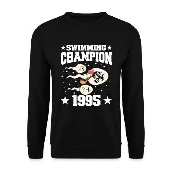 1995 Anniversaire 29 ans - Sweat-shirt Unisexe - noir - Devant - Alina (178cm) & Michal (187cm)