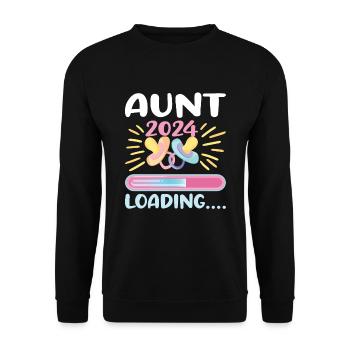 Tante 2024 Loading Tante Werden 2024 - Unisex Pullover - Schwarz - Vorne - Alina (178cm) & Michal (187cm)