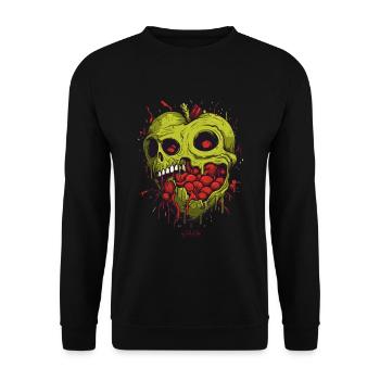 A zombie heart of a zombie of zombies - Unisex Sweatshirt - black - Front - Alina (178cm) & Michal (187cm)