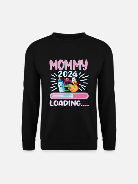 Mama 2024 Werdende Mutter Schwangerschaft - Unisex Pullover - Schwarz